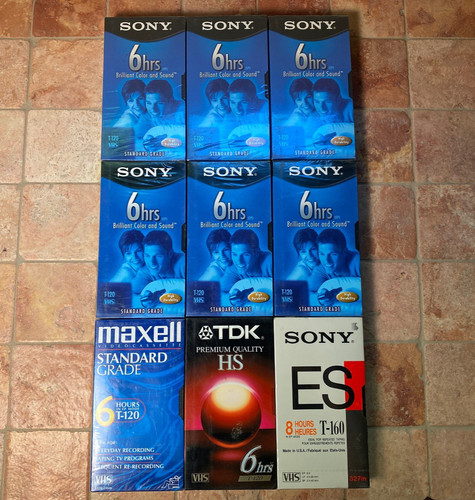 Lot blank vhs - 9,